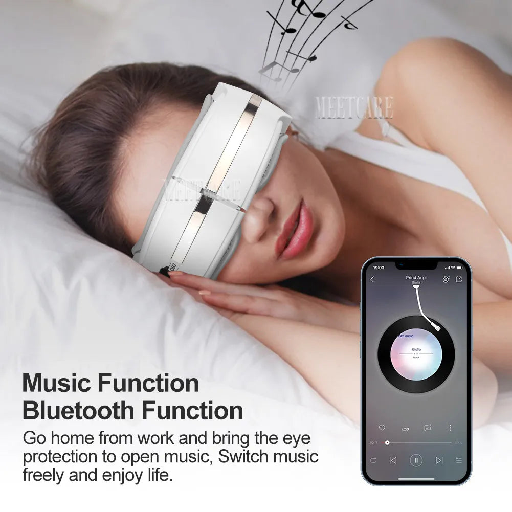 Eye Massager Eyes Fatigue Relief Smart Airbag Vibration Hot Compress Massage Bluetooth Music Relax Sleep Improve Anti Eye Bag