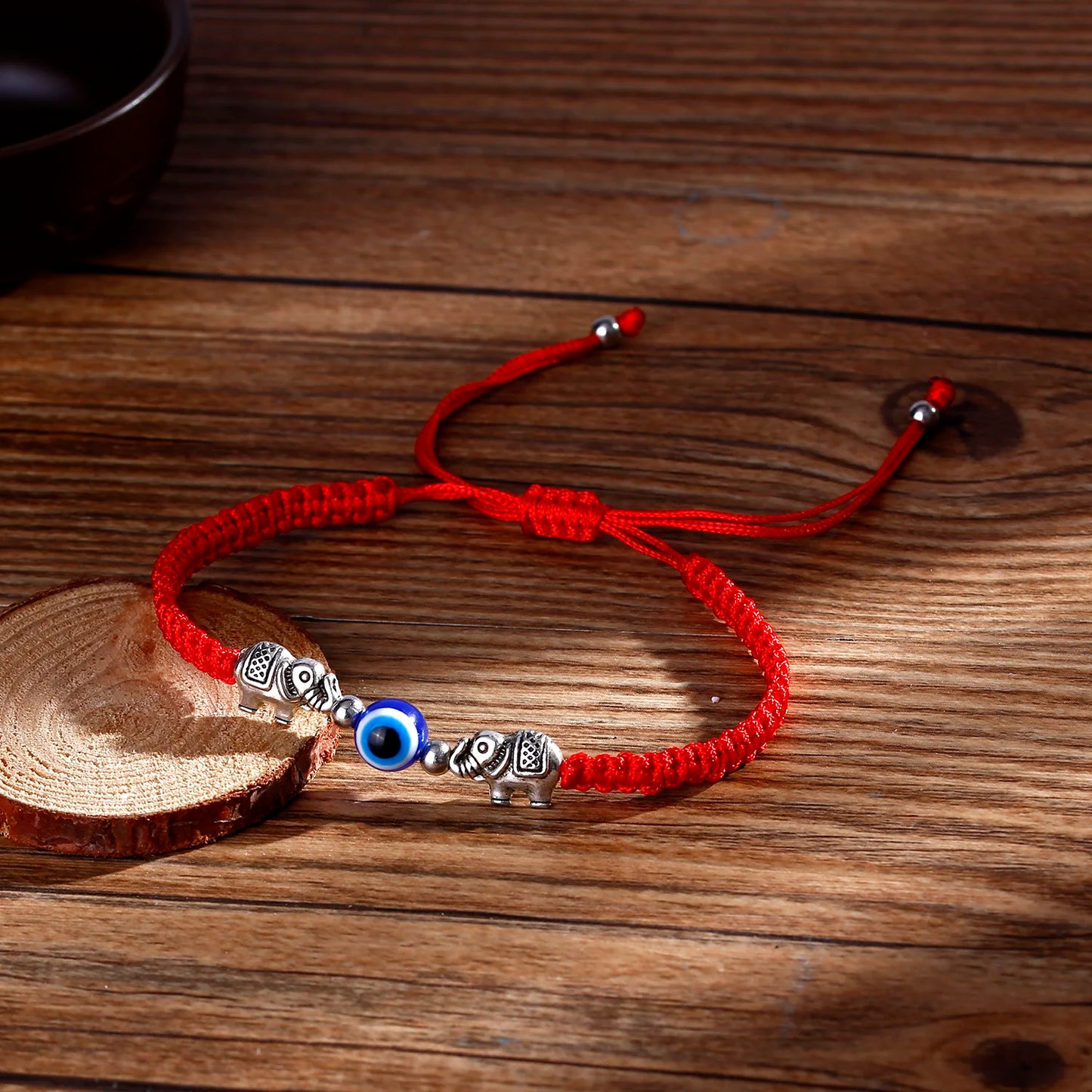 Turkish Evil Eye Lucky Red String Bracelet for Woman Men Braided Adjustable Palm Couple Bracelet Jewelry Gift Accessories