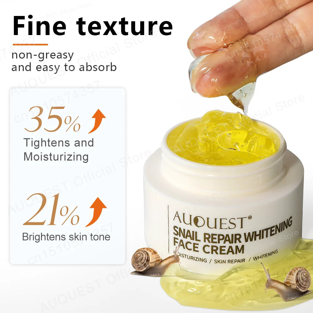 Snail Face Cream Collagen Hyaluronic Acid Moisturizer Firming Lifting Facial Cream Nourishing Serum Day Cream for Face Skin Care