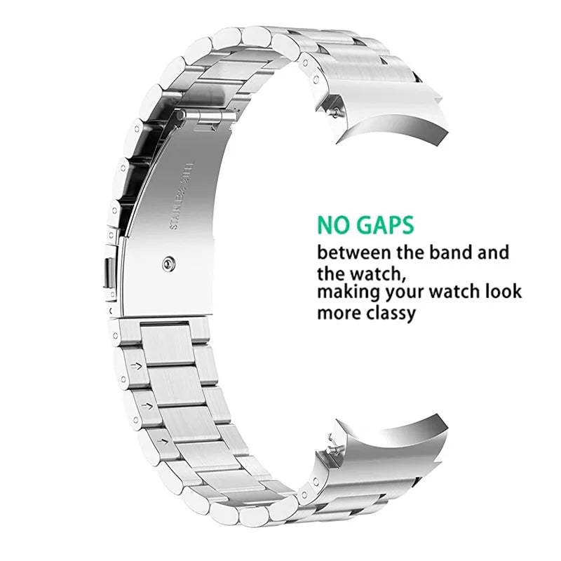 No Gaps Metal Band+Bezel Ring for Samsung Galaxy Watch 4 5 6 44mm 40mm Strap For Galaxy Watch 4 6 Classic 43mm 47mm