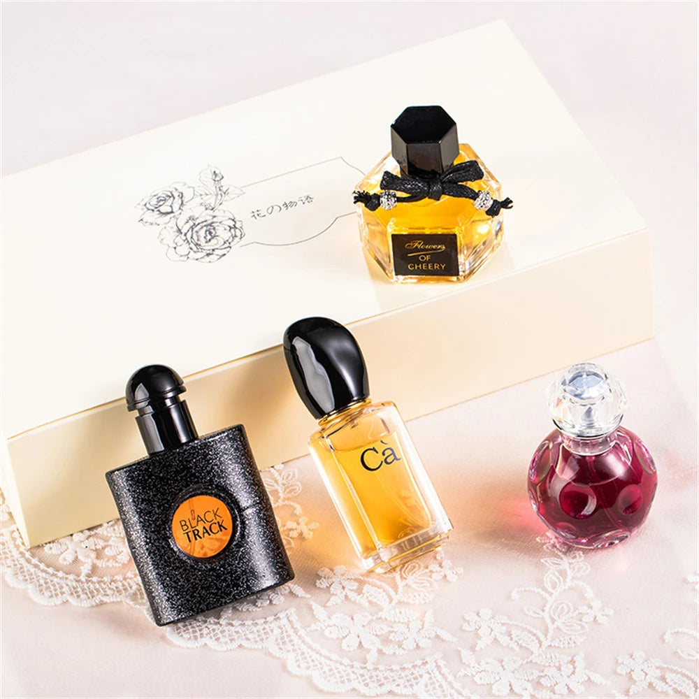 Gift Box Perfume Women 100ml Four Piece Set Lasting Fragrance Spray Fresh Natural Plant Floral Scent Pheromone Parfum Pour Femme