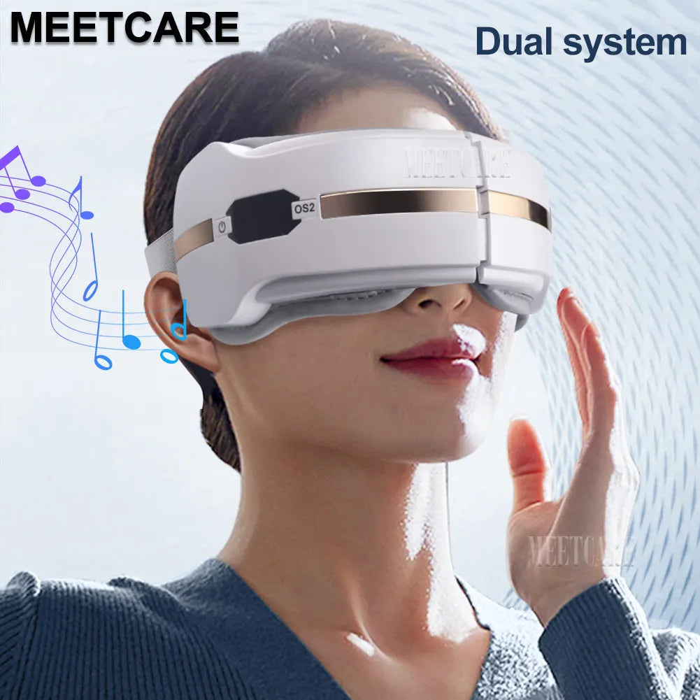 Eye Massager Eyes Fatigue Relief Smart Airbag Vibration Hot Compress Massage Bluetooth Music Relax Sleep Improve Anti Eye Bag