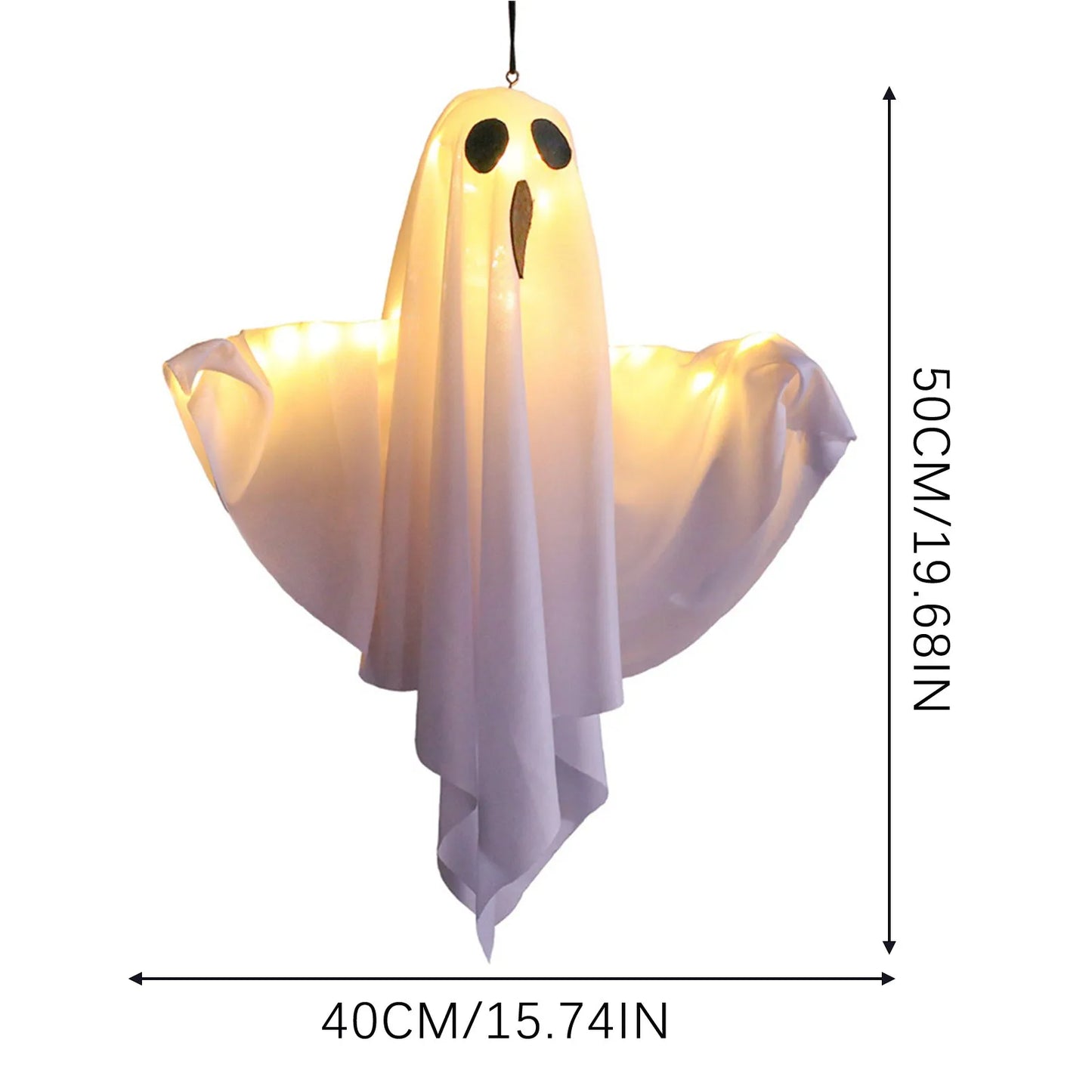 Halloween Terror Decoration Ghost Pendant Hanging Ghost Threatening Prop Courtyard Decoration Pendant Garden Home Ornament