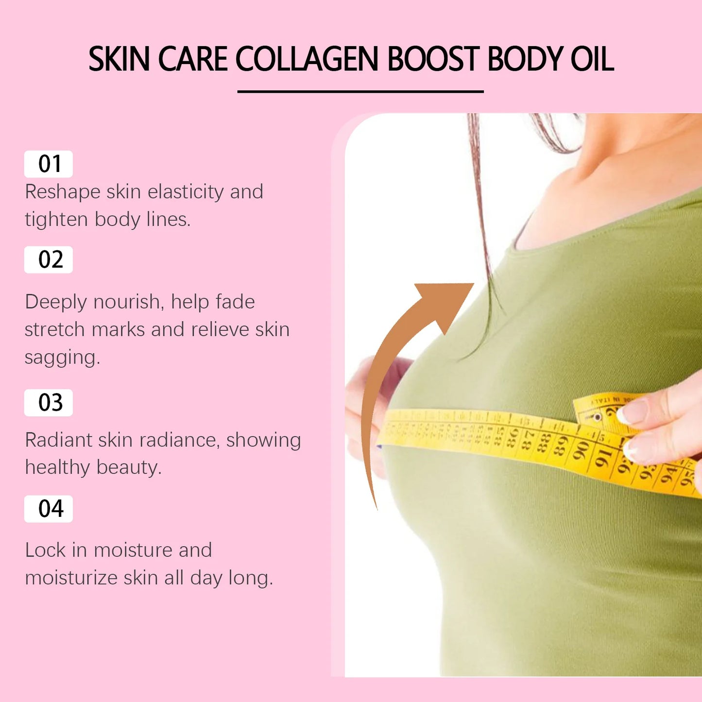 Lift Bust Oil Collagen Boost Buttocks up Hip Enhancer Butt Breast Enlargement Plumping Firming Anti Cellulite Body Massage Care