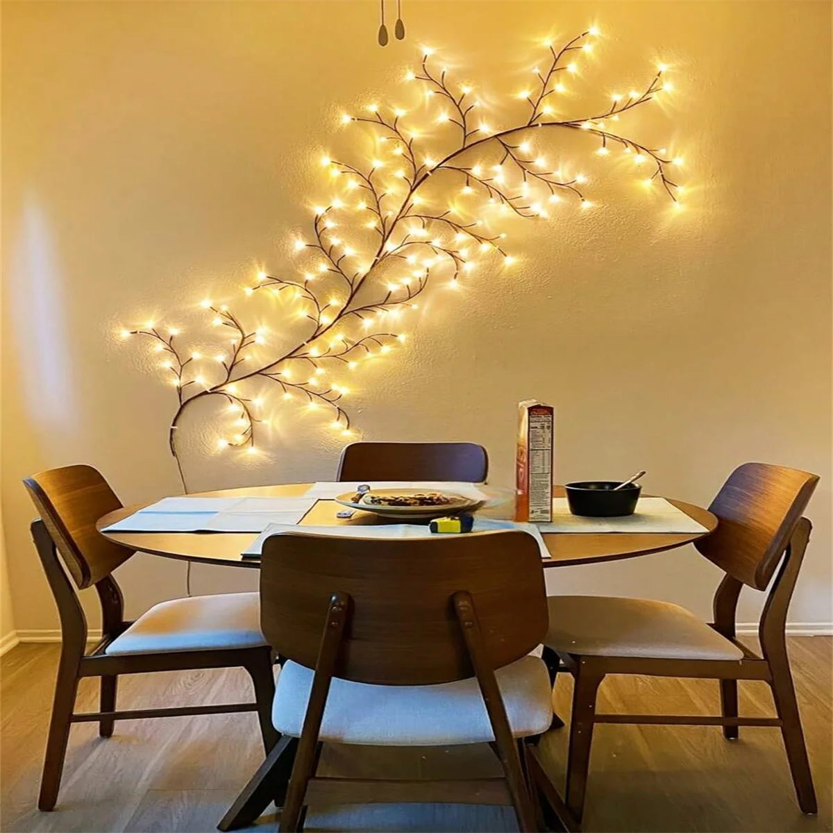 1PC 96 Led USB Tree Branch Rattan Lights 8 Modes Colorful String Lamp Halloween Christmas Wedding Bedroom Decoration